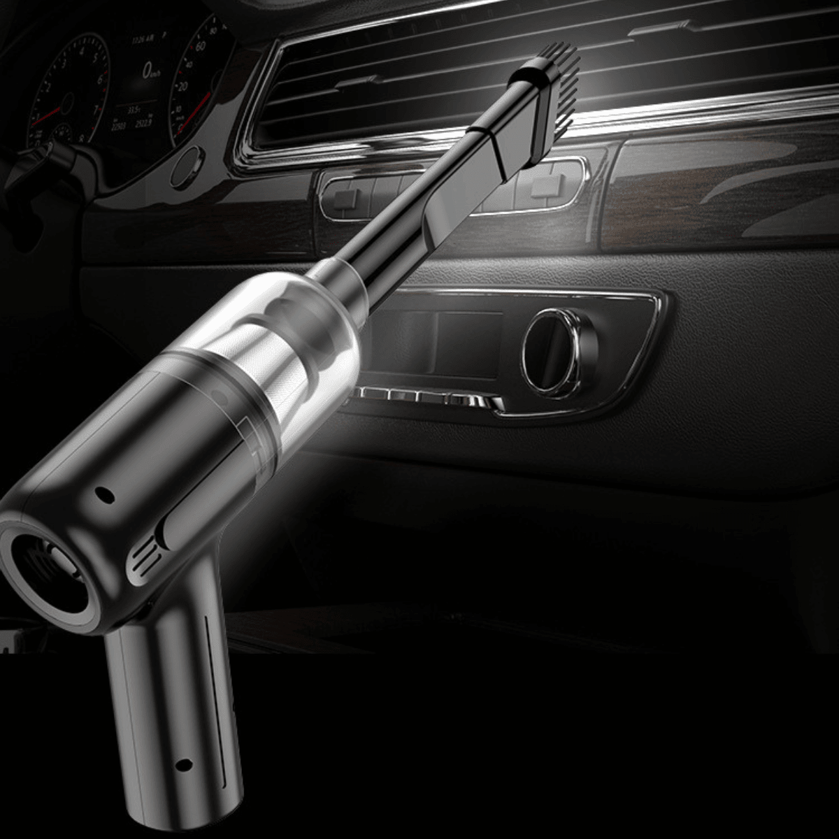 Draadloze USB-oplaadbare kleine handstofzuiger, draagbare autostofzuiger, oplaadbare handstofzuiger voor in de auto, draadloze stofafzuiger, cycloonstofzuiger, draadloze stofzuiger