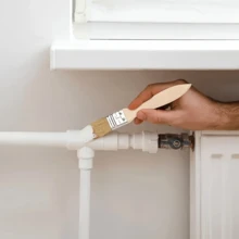 猪鬃油漆刷，多用途刷子，规格：1 英寸，扁平刷套装，可重复使用的合成猪鬃油漆刷，带葫芦柄，可用于绘画、染色、上光、粘合和 DIY 家庭修理工具。, 返校, 学校用品 - 均碼 - 查看 2