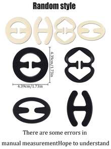 8 件/4 件胸罩肩带夹、后背胸罩夹、防滑胸罩肩带固定器、胸罩扣、适用于婚宴瑜伽服隐形肩带 - 乳沟控制、A-黑色-米色夏季清凉、海滩、旅行