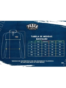 Camisa de Pesca, Camiseta, Blusa Traíra Trairão, Masculino e Feminino, Proteção Solar UV50 - Marrom - Visão 2