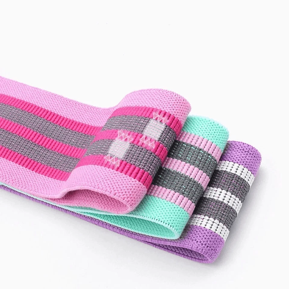 Kit 3 Resistance Bands For Yoga Pilates Workout Gym Best - Multicolor - View 1