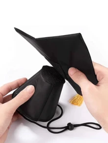 1 件宠物毕业帽，学生流苏博士帽，猫狗派对用品