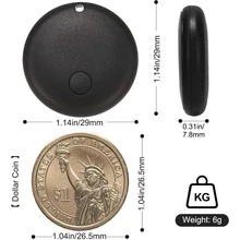 Apple AirTag、IOS 智能蓝牙追踪器、GPS 全球定位器、Apple MFI 认证物品查找器、行李追踪器、物品定位器、与 Apple Find My App 兼容的智能追踪器（仅限 IOS），适用于钱包、行李、宠物、汽车、贵重物品、重要人物等更多场景 - 彩色 - 查看 10