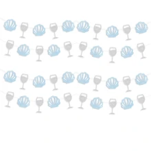 海岸上的最后祝酒横幅 - 海岸海滩单身派对装饰，贝壳和酒杯横幅，单身香槟派对装饰，海岸单身派对横幅最后祝酒 - 彩色 - 查看 9