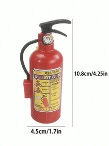1pc Joke Extinguisher Water Gun, Creative Water Spray Toy For Summer Beach, Outdoor Activities (Button Style Random) - Multicolor - View 4