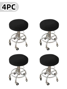 天鹅绒圆形凳子套 12-16 英寸/30-40 厘米圆形吧台凳座椅套，奢华面料，可拉伸，抗皱，可水洗，防尘 - 彩色 - 查看 15