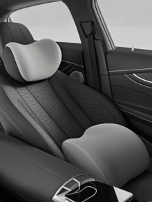 1pc Car Neck & Lumbar Support Pillow, Comfortable Headrest For Neck And Back Relief, Ideal For Car Seat Back & Lumbar Cushion, Provides Ultimate Support - one-size - View 8