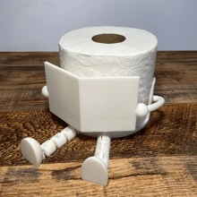 Portarotolo di carta igienica per lettura - Accessorio unico da bagno stampato in 3D per lettura, portarotolo di carta, aggiunge divertimento al bagno, adatto per decorazione domestica, bagno ufficio, bagno di famiglia o qualsiasi bagno, accessorio bagno creativo, organizzatore bagno, regalo di ritorno a scuola