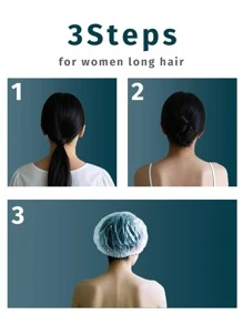 300pcs Disposable Shower Cap, Plastic Transparent Hair Cap, Women's Waterproof Shower Cap, Essential Accessories For Hotel Travel, Deep Conditioning Hair Care And Cleaning Products Home Bathroom Decor Fall Decor Back To School