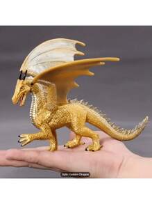 Modelo de animales sólidos y realistas. Juguetes de modelos de monstruos, demonios y dragones, como Dragón de lava, Dragón de hielo, Modelos de animales dinosaurios, para decoración del hogar, piezas de exhibición, regalos festivos.