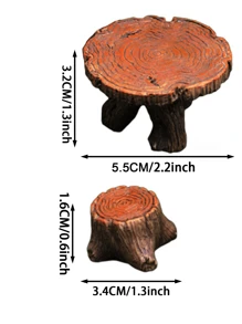 5pcs Mini Table And Chair Set, Mini Resin Decoration Kit, Micro Landscape Decor DIY Handicraft, Succulent Home Decor, Garden & Outdoor Decoration