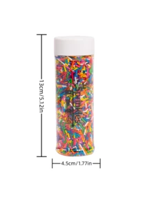 100g de Chispas para decorar pasteles, postres y repostería - Decoraciones para helados, magdalenas, donas, trufas, macarrones, waffles, paletas, fondant y mesas de postres | Suministros para fiestas de bricolaje para cumpleaños, bodas, Navidad, Día de San Valentín, Día de la Madre - Multicolor - Ver 5