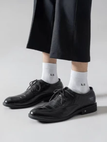 6 Pairs Men's Mid-Calf Socks, Odor Control, Moisture Wicking, Breathable, Comfortable & Versatile, Premium Business Crew Socks For Summer - Multicolor - View 6