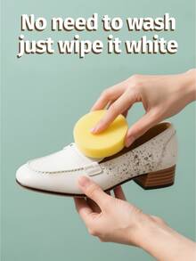 1 Bottle Multi-Function White Shoe Polish, With Whitening, Stain Removal And Anti-Yellowing Effects, No Water Washing Required, Suitable For Leather And Sneakers