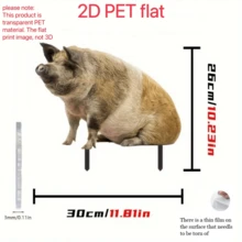 1 pieza de 30 cm/11,81 pulgadas (Plana 2D) Estaca de decoración de jardín con estilo realista de animal, jabalí silvestre realista - Decoración de jardín, césped, suelo, jardín, patio, granja, decoración exterior, regalo de inauguración de la casa, decoración del hogar, decoración de bonsái