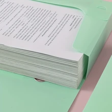 zhiquanqihan [Large-Capacity File Organizer] Morandi Thick A4 Plastic File Box - Large-Capacity File Organizer, Suitable For Office, Accounting, Contract And Other Personnel, Accounting And Financial Folders, Vertical Large-Capacity Office Supplies Storage Box For Classification And Folding A4,Back To School,School Supplies