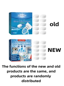 Pastilles de nettoyage pour cuvette de toilette - Détartrant effervescent pour les taches d'eau dure et l'élimination des odeurs | Pour des résultats optimaux, placez le produit dans la cuvette des toilettes, laissez-le tremper pendant 30 minutes, puis utilisez-le avec une brosse de toilette. Fraîcheur pendant 12 heures, sans danger pour les fosses septiques (12 unités)