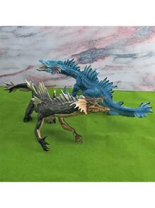 Modelo de animales sólidos y realistas. Juguetes de modelos de monstruos, demonios y dragones, como Dragón de lava, Dragón de hielo, Modelos de animales dinosaurios, para decoración del hogar, piezas de exhibición, regalos festivos.