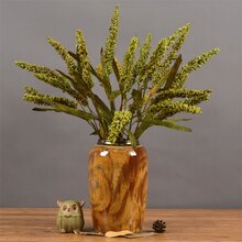 1/2/3 件装人造绿色植物枝条，73 厘米仿真麦穗，适用于墙面、客厅、卧室、婚礼、派对装饰、桌面摆设。家居、桌面、厨房、婚礼、餐桌、中心装饰、办公室、花园、户外、房屋、庭院装饰，适合春、夏、秋、冬四季。 - 綠色 - 查看 3