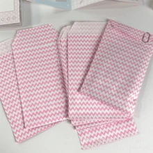 100 个 3.1x5.1 英寸波浪纸袋礼品袋，DIY 创意礼品包装纸袋，派对包装袋，牛皮纸购物婚礼生日派对礼品袋。 - 彩色 - 查看 8