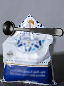 2-in-1 Edelstahl Kaffeelöffel & Klemmen Set, goldene Küchenaccesoires, Cafe Espresso Dekoration Schulanfang