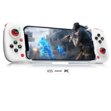 Wireless Gamepad For IPhone/Android/Steam Deck/PC/Table Mobile/Cell Phone Gaming Controller Wireless Game Controller Joystick Telescopic COD Mobile - Directly Play - White - View 2