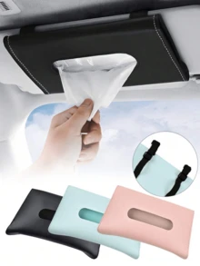 Automobile Sunshade Paper Towel Box Car - Mounted Fashion Pull-Out Carton - A - View 4