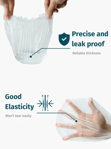 300pcs Disposable Shower Cap, Plastic Transparent Hair Cap, Women's Waterproof Shower Cap, Essential Accessories For Hotel Travel, Deep Conditioning Hair Care And Cleaning Products Home Bathroom Decor Fall Decor Back To School