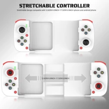 Wireless Gamepad For IPhone/Android/Steam Deck/PC/Table Mobile/Cell Phone Gaming Controller Wireless Game Controller Joystick Telescopic COD Mobile - Directly Play - White - View 3