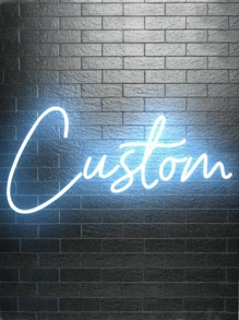 Enseigne au néon à LED personnalisée - Décoration murale personnalisée énergique, facile à installer, sans batterie, niveau de luminosité réglable, convient pour les bars, les mariages, les anniversaires, les fêtes et les occasions spéciales - Déco maison personnalisée DIY, cadeau créatif
