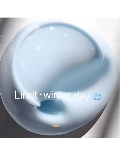 1件限量版冬季冰泥弹力史莱姆套装，透明不粘超软水晶泥，玩起来更放松