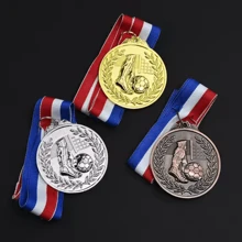 3 Piezas Medallas de Fútbol para Ganadores, Medallas de Oro, Plata y Bronce, Medallas de Premio 1er, 2do y 3er Lugar con Cinta de Cuello, Estilo Deportivo de Fútbol, Medallas/Premios para Competiciones, Decoraciones de Fiesta y Premios para Celebraciones de Competiciones Deportivas y Favores de Fiesta