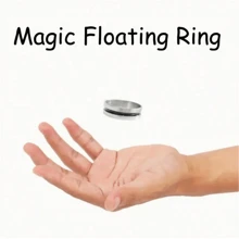 1 pieza Anillo mágico flotante - Truco de magia de cerca - Levitación mágica - Juguete - Utilería de escenario - Actuación festiva - Artículo mágico - Regalo festivo - Utensilio para actuación de fiesta