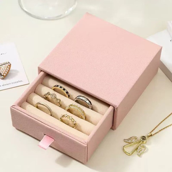 1pc Ring Storage Box; Jewelry Storage; Anti-Loss Jewelry Box For Rings, Jewelry, Necklaces, Available In Three Colors. For Women Storage Organizer Travel Essentials Gift Back To School