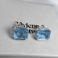 1 set Pendientes de tuerca, collar y gargantilla con diseños de meteorito, caramelo coloreado, azúcar cuadrada y Saturno, elegante para mujeres
