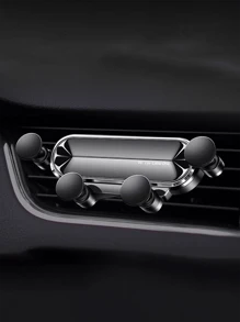 The New Car Phone Holder With A Cute Heart-Shaped Cartoon Design Is A Car Air Vent Navigation Support Bracket For Car Interior Decoration,Upgraded Silver PVC Dashboard Air Vent Mount For Women, Simple And Easy To Install, Air Vent Phone Car Mount, Detachable, Washable, Durable, Can Be Firmly Fixed In The Car, Suitable For Any Model. And Reliable, Firmly Inlaid