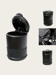 1个车载烟灰缸 - 专为桌面使用而设计，防烟灰溢出，密闭防漏设计，无异味，防水。使用时，请向水箱中加入适量水，以防止高温熔化并确保香烟完全熄灭。适用于驾驶、房间、客厅等多种场合。