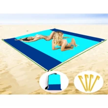 1 tấm thảm dã ngoại gấp gọn di động, thảm bãi biển, thảm sân cỏ ngoài trời, đệm sân vườn ngoài trời, thảm công viên chống thấm nước, thảm bãi biển chống cát, thích hợp cho công viên, bãi biển, đi bộ đường dài, dã ngoại cuối tuần, du lịch, tiệc tùng, quà sinh nhật cho bạn gái (Kích thước: 100*100cm/300*300cm, bao gồm 4 cọc và túi đựng), nhỏ gọn và dễ mang theo - Nhiều màu - Xem 14