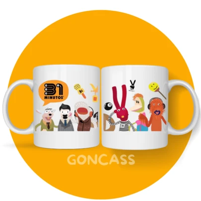 Taza Sublimada Diseño Personalizado De Serie/Pelicula 31 Minutos