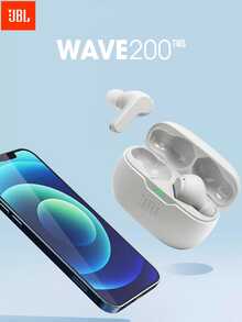 JBL Auriculares inalámbricos verdaderos WAVE 200TWS, auriculares internos con Bluetooth y súper graves - Blanco - Ver 2