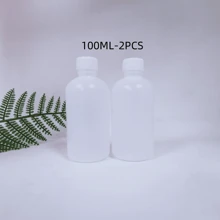 2 Peças Garrafas de Água de Plástico Graduadas de 50ml e 100ml, Semitransparente, Amostragem, Boca Pequena, Embalagem de Solvente Líquido
