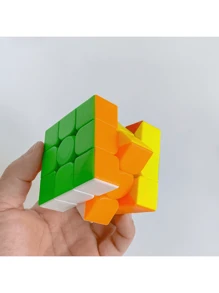 1pc Speed Cube - 3x3 Sticker-Less Magic Cube, Children Educational Toy, Ideal Birthday Gift