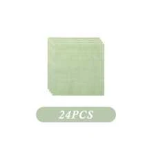 24-częściowy zestaw akcesoriów na imprezę tematyczną w kolorze szałwii zielonej, zestaw na imprezę z okazji ukończenia szkoły w kolorze szałwii zielonej, zawiera 7/9-calowe talerze imprezowe, serwetki imprezowe, kubki imprezowe, odpowiednie na przyjęcie urodzinowe, spotkania rodzinne, piknik na świeżym powietrzu, dekoracje na przyjęcie urodzinowe, dekoracje na ceremonię zaręczynową, zestaw dekoracji na przyjęcie