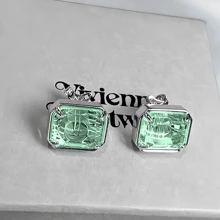 1 set Pendientes de tuerca, collar y gargantilla con diseños de meteorito, caramelo coloreado, azúcar cuadrada y Saturno, elegante para mujeres