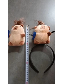 水豚头带水獭搞怪头饰创意毛绒公仔发夹可爱饰品 - 棕色 - 查看 5