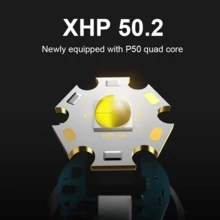 Baseball Bat LED Flashlight AluminumAlloy Focusable Zoomable Super Bright Self Defense Mace Light Tactical Baton Emergency Torch - Black - View 6