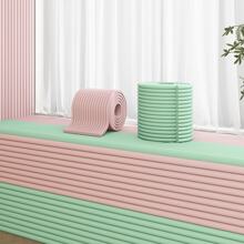 1 pieza Protector de pared grueso, Defensa de esquina de borde de ventana, cabecera de cama, lateral de cama de 200cm de largo con almohadilla de espuma autoadhesiva