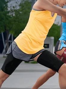 1 par, Nuevas protecciones de pierna para el verano de 2025, Cubierta de compresión para la pierna para deportes al aire libre y fitness, Cubierta de compresión para el muslo, Cubierta de protección de compresión muscular para la pierna, Cubierta de compresión elástica universal para hombres y mujeres para correr, baloncesto y otros deportes, Accesorios de gimnasio