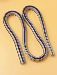 1pc 50cm Flexible Curved Ruler, Drafting Sewing Curve, Bendable Ruler, Easy To Clean Edge, Suitable For Drawing Various Shapes, Dual Scales - Blue - View 4