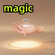 1 pieza Anillo mágico flotante - Truco de magia de cerca - Levitación mágica - Juguete - Utilería de escenario - Actuación festiva - Artículo mágico - Regalo festivo - Utensilio para actuación de fiesta